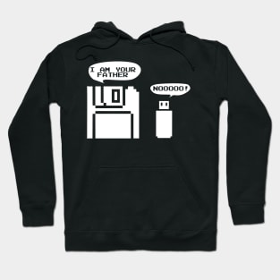 Funny Floppy Disk I Am Your Father Noooooo! USB Hoodie